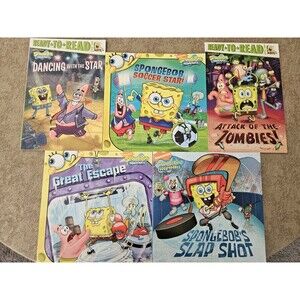 Lot Of 5 Spongebob Squarepants Books Nickelodeon